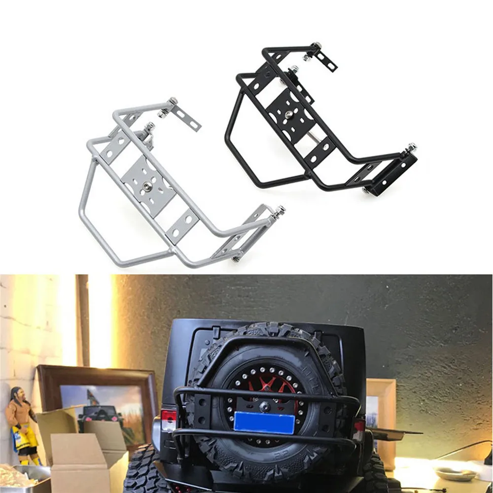 Metal Rear Bumper Spare Tire Frame Mount for 1/10 Traxxas TRX4 Defender Axial SCX10 90046 90047 Wrangler RC Car Accessories
Metal Rear Bumper Spare Tire Frame Mount for 1/10 Traxxas TRX4 Defender Axial SCX10 90046 90047 Wrangler RC Car Accessories