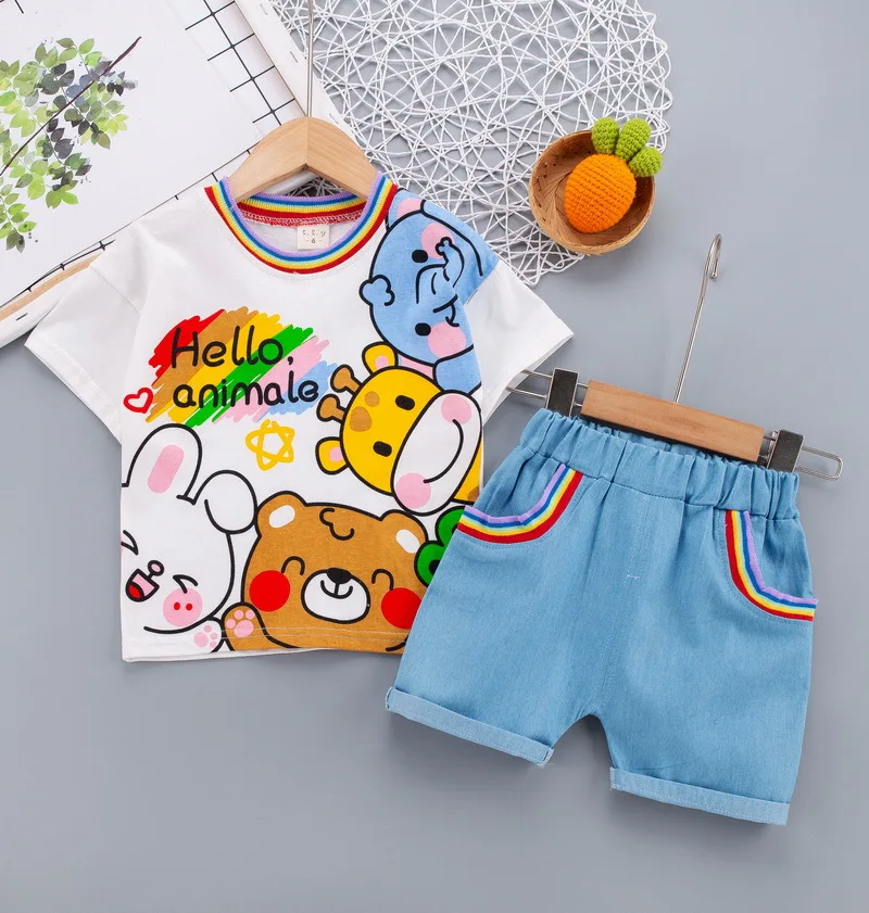 Boys and girls short-sleeved t-shirt cotton 2021 summer new casual cute cartoon animal children's baby top
Boys and girls short-sleeved t-shirt cotton 2021 summer new casual cute cartoon animal children's baby top