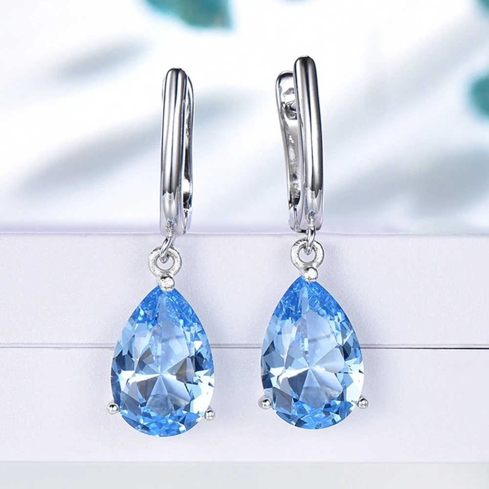 KQDANCE Solid 925 sterling silver Simulated Diamonds emerald Hunging Clip on Earrings with blue/green stone Jewelry 2021 Trend
KQDANCE Solid 925 sterling silver Simulated Diamonds emerald Hunging Clip on Earrings with blue/green stone Jewelry 2021 Trend