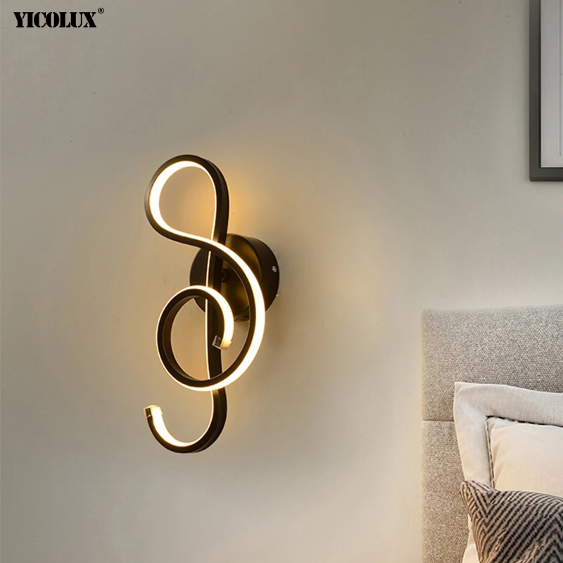 Bedside LED Wall Lamp Bedroom Music Indoor Lights Wandlamp White Black Sconces Luminaire Abajur 85-265V Lighting
Bedside LED Wall Lamp Bedroom Music Indoor Lights Wandlamp White Black Sconces Luminaire Abajur 85-265V Lighting