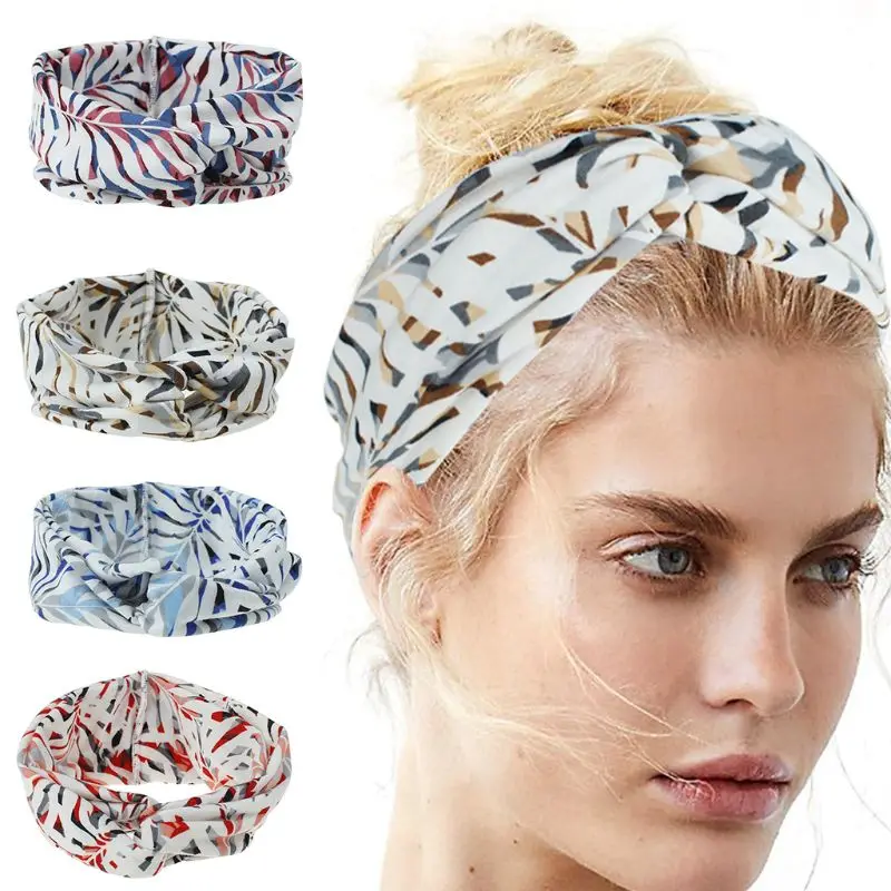 Women Summer Sport Wide Headband Bohemian Tropical Leaves Printed Hairband Crisscross Twist Knotted Running Head Wrap Turban
Women Summer Sport Wide Headband Bohemian Tropical Leaves Printed Hairband Crisscross Twist Knotted Running Head Wrap Turban