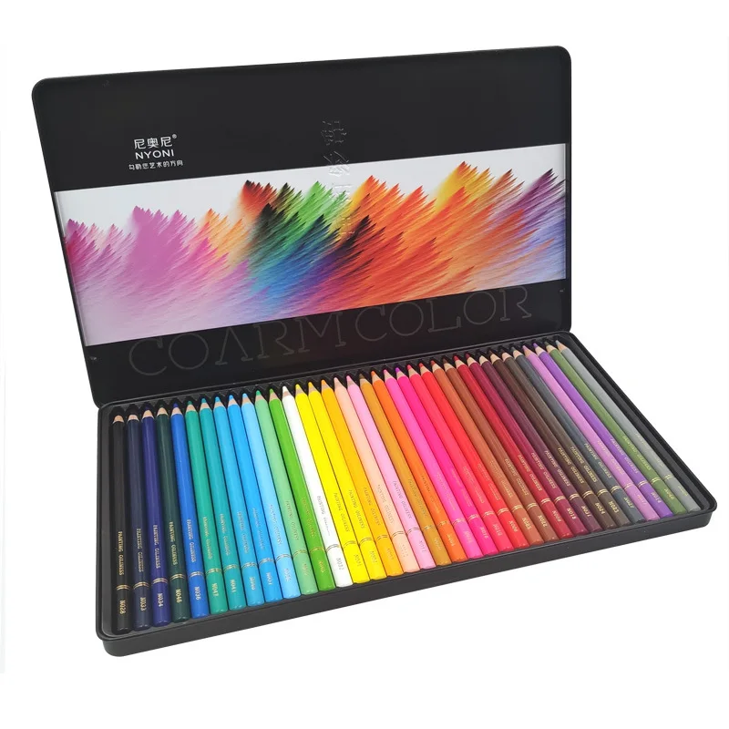 24/36/48/72 color Professional oily colored pencils set color water-soluble color pencil set gift box hand-painted learning 
24/36/48/72 color Professional oily colored pencils set color water-soluble color pencil set gift box hand-painted learning