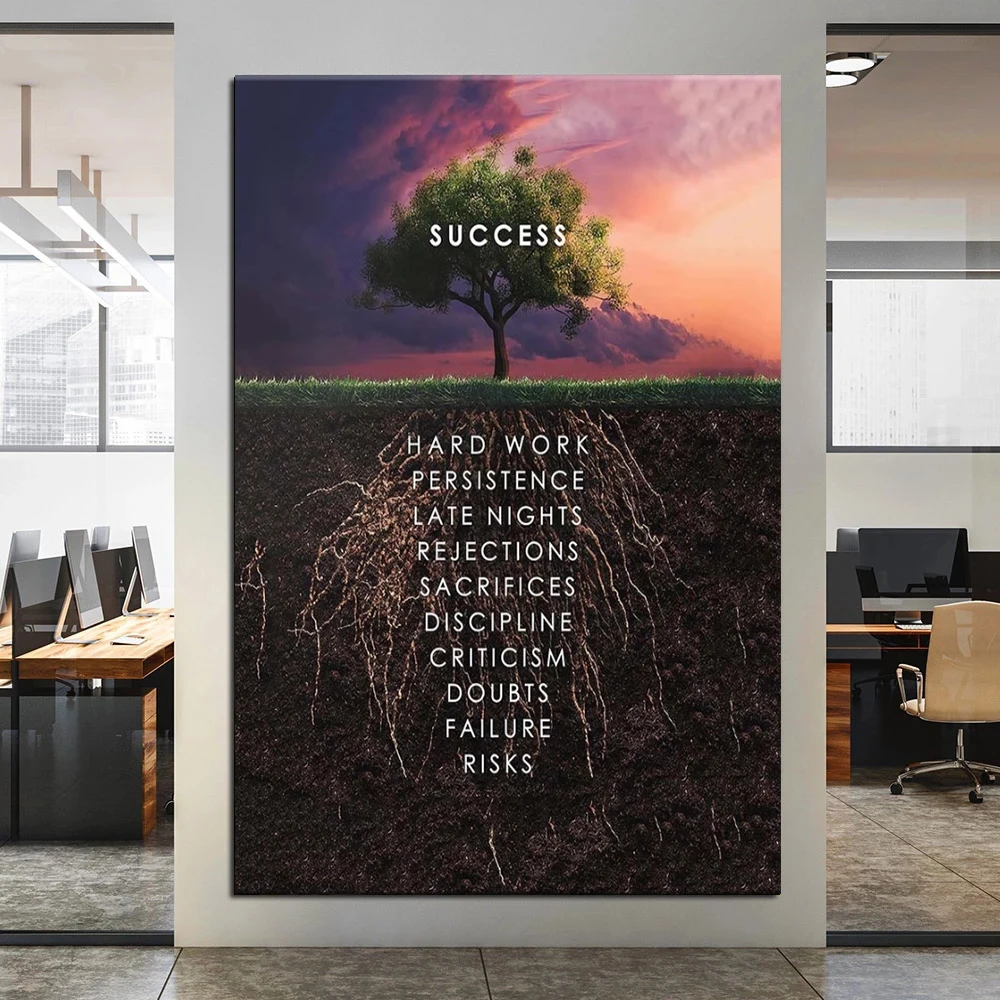 Mindset Tree Success Inspirational Quotes Canvas Painting Cuadros Posters Print Wall Art for Living Room Home Decor (No Frame)
Mindset Tree Success Inspirational Quotes Canvas Painting Cuadros Posters Print Wall Art for Living Room Home Decor (No Frame)