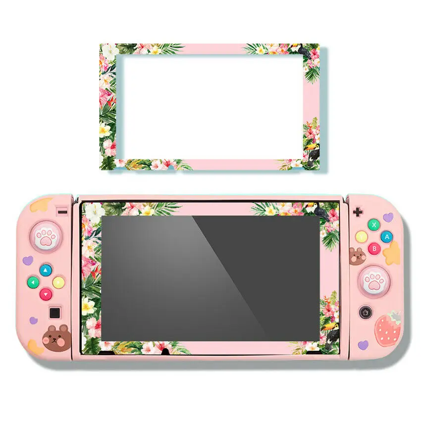 9H Crystal Colorful Tempered Glass Film Butterfly button Caps Cat Paw Thumb Grips Caps Cover For Nintendo Switch
9H Crystal Colorful Tempered Glass Film Butterfly button Caps Cat Paw Thumb Grips Caps Cover For Nintendo Switch