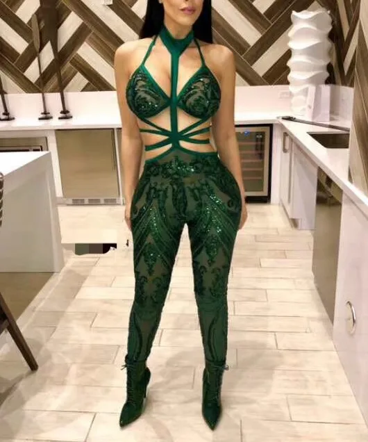 Fashion Women Jumpsuits Elegant Celebrity Evening Party Bodycon Sexy Bandage Jumpsuit Christmas Holiday
Fashion Women Jumpsuits Elegant Celebrity Evening Party Bodycon Sexy Bandage Jumpsuit Christmas Holiday