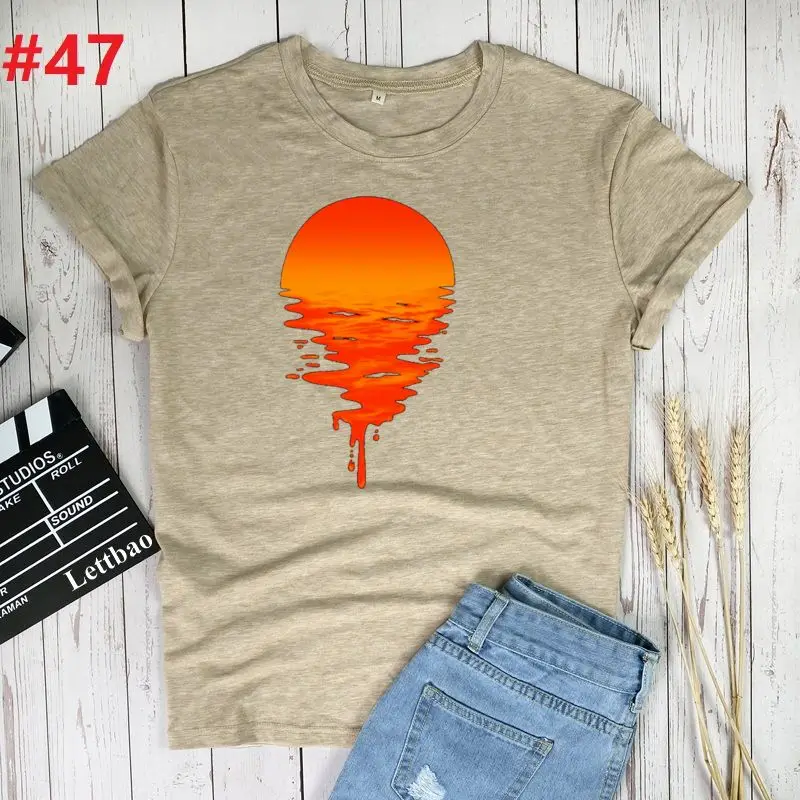 Sunset Melted T-shirts Top for Women Cartoon Harajuku Girl Kawaii Clothing Print Lady Graphic T Shirt Ladies Female Tee T-Shirt
Sunset Melted T-shirts Top for Women Cartoon Harajuku Girl Kawaii Clothing Print Lady Graphic T Shirt Ladies Female Tee T-Shirt