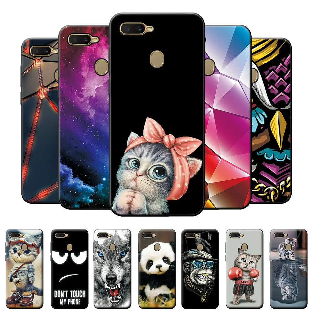 Чехол для OPPO A5S чехол A5 S A 5S крышка Симпатичные Защитный силиконовый мягкий