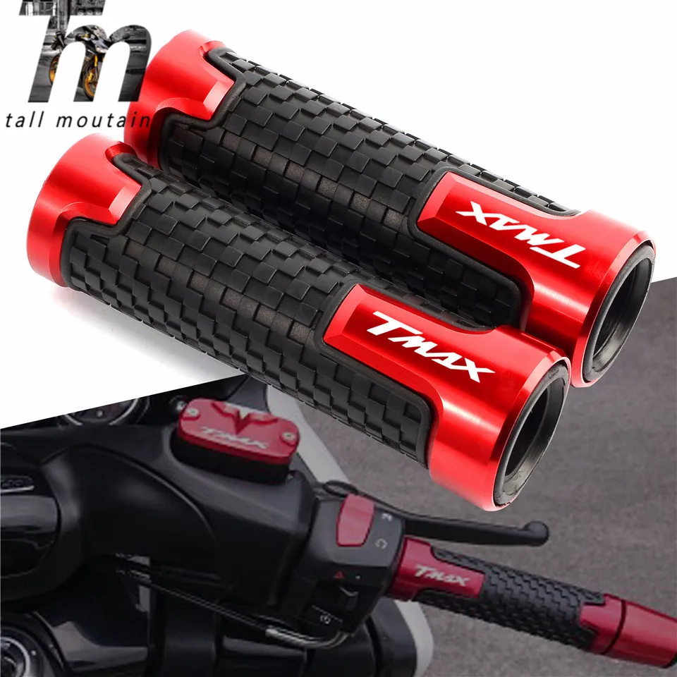 

Flash Deals With Logo For Tmax T-max 530 500 Tmax530 SX/DX Accessories CNC Aluminum+Rubber Motorcycle Handle Grips Red Blue Gold