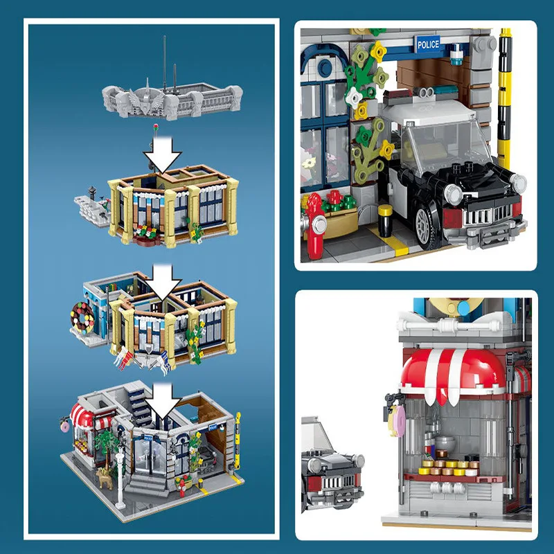 In Stock Town Police Station Creator Street View City Series 10278 Assemble Building Blocks 2967pcs Bricks Toys Gift 
In Stock Town Police Station Creator Street View City Series 10278 Assemble Building Blocks 2967pcs Bricks Toys Gift