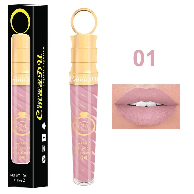 TSMC Matte lip gloss Matte Liquid Lipstick Waterproof Long Lasting Sexy Pigment Nude Glitter Style Lip Gloss Beauty Red Lip Tint
TSMC Matte lip gloss Matte Liquid Lipstick Waterproof Long Lasting Sexy Pigment Nude Glitter Style Lip Gloss Beauty Red Lip Tint