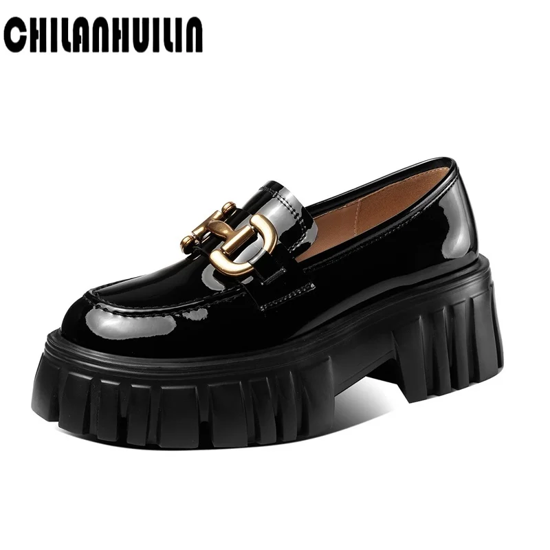 heels shoes women spring summer women patent leather pumps shoes sexy high heel thick platform dress party retro OL shoes loafer
heels shoes women spring summer women patent leather pumps shoes sexy high heel thick platform dress party retro OL shoes loafer