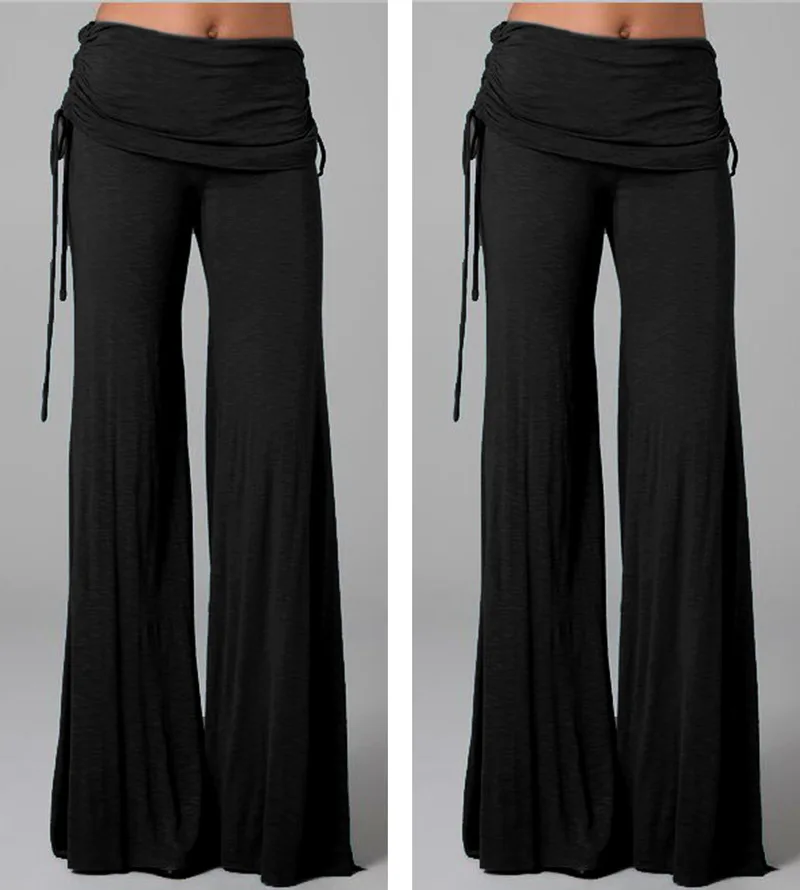 Loose Wide-leg Trousers Women Thin Summer Fashion Plus Size Drawstring Solid Color Casual Pants Womens 
Loose Wide-leg Trousers Women Thin Summer Fashion Plus Size Drawstring Solid Color Casual Pants Womens
