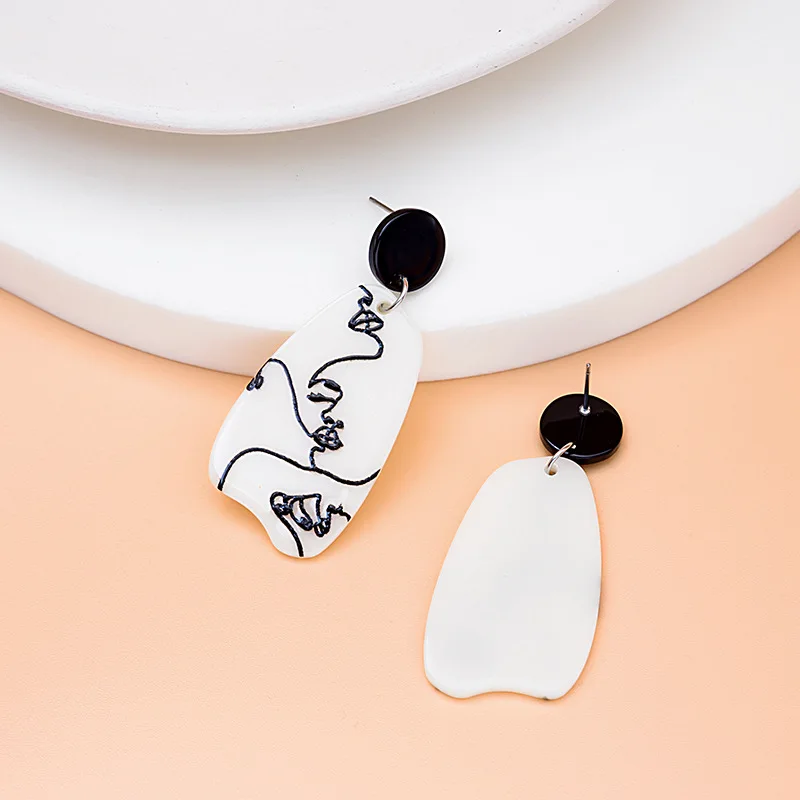 Origin Summer Unique Design Arcylic Irregular Geometrical Head Portrait Dangle Earring for Women Flower Plant Earring Jewelry 
Origin Summer Unique Design Arcylic Irregular Geometrical Head Portrait Dangle Earring for Women Flower Plant Earring Jewelry