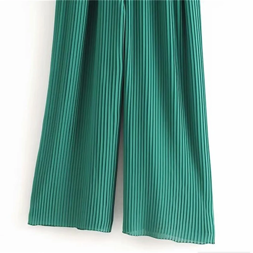 Spring 2020 women's new round neck long sleeve jumpsuit with detachable waistband pleated jumpsuit 04786042500
Spring 2020 women's new round neck long sleeve jumpsuit with detachable waistband pleated jumpsuit 04786042500