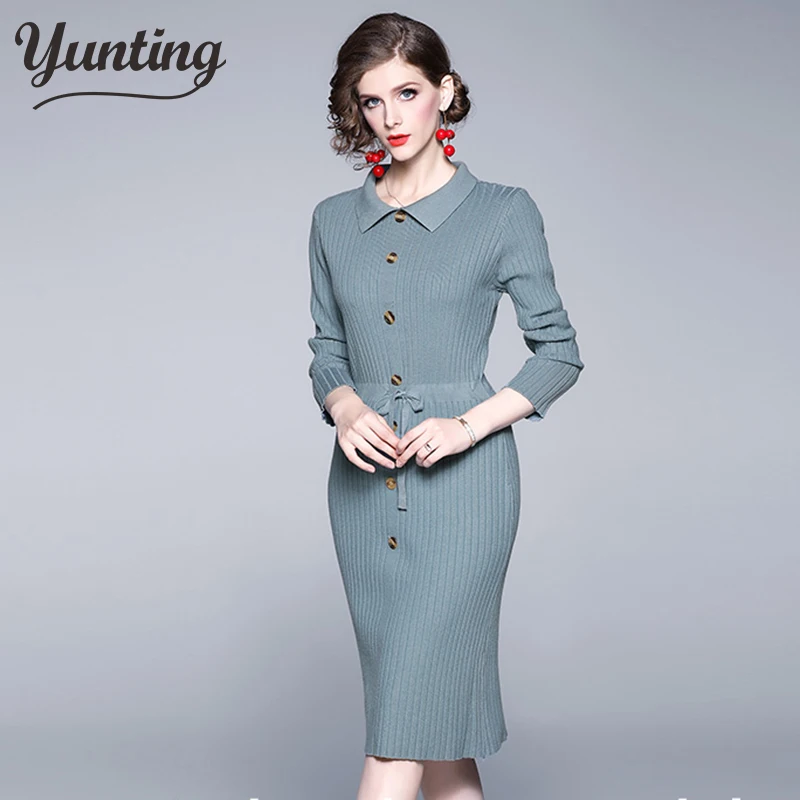 Bodycon Sweater Dress Women Winter Knitted Sweaters Long Dresses Korean Woman Dresses Belt Winter OL Dress Vestido
Bodycon Sweater Dress Women Winter Knitted Sweaters Long Dresses Korean Woman Dresses Belt Winter OL Dress Vestido