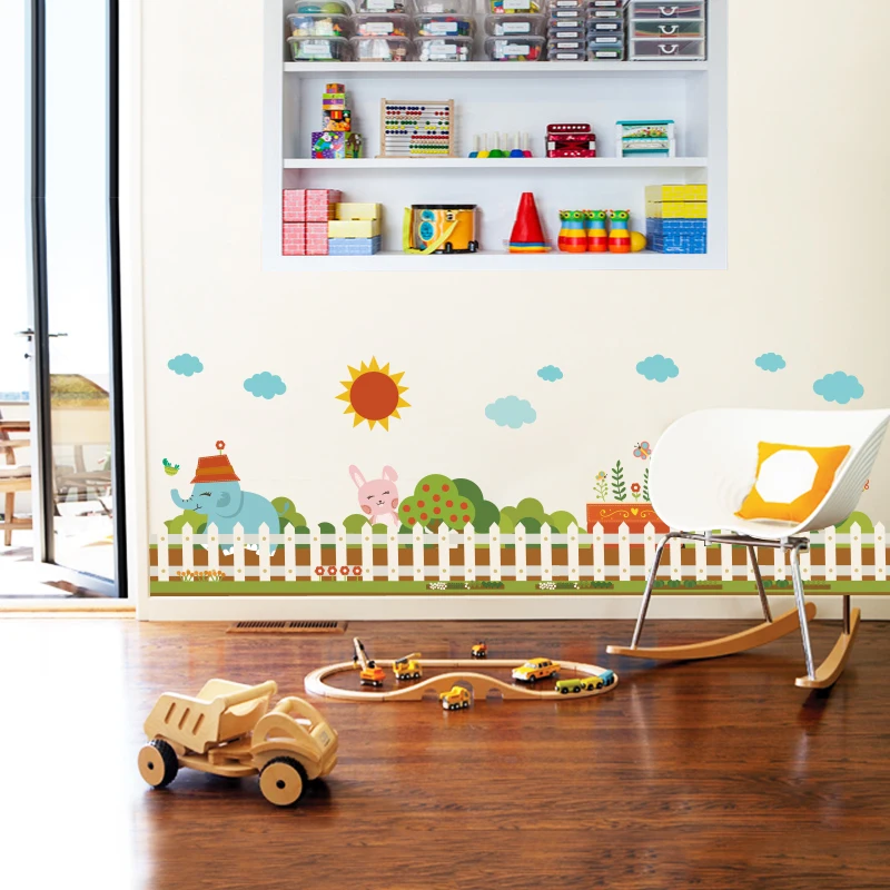 Cartoons Kindergarten Wall Stickers for Kids Room Living Room Bedroom Wall Decoration Skirting Line Background Decals Home Decor
Cartoons Kindergarten Wall Stickers for Kids Room Living Room Bedroom Wall Decoration Skirting Line Background Decals Home Decor