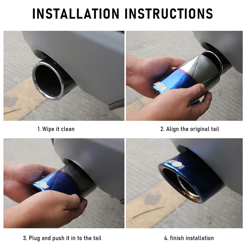 1x M Look автомобильные тюнинговые глушители для BMW E30 E36 E46 E90 E91 E92 E93 F30 320i наконечники