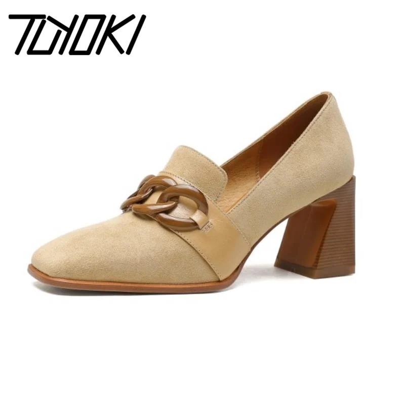 Tuyoki New Women High Heel Shoes Genuine Leather Metal Chain Women Pumps Fashion Cool Party Shoes Women Size 34-39
Tuyoki New Women High Heel Shoes Genuine Leather Metal Chain Women Pumps Fashion Cool Party Shoes Women Size 34-39