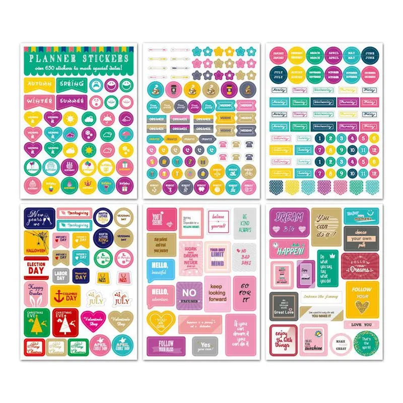 12 Sheets/Set Kawaii PVC Transparent Planner Calendar Diary Journal Sticker Scrapbook Decoration School Office Stationery
12 Sheets/Set Kawaii PVC Transparent Planner Calendar Diary Journal Sticker Scrapbook Decoration School Office Stationery