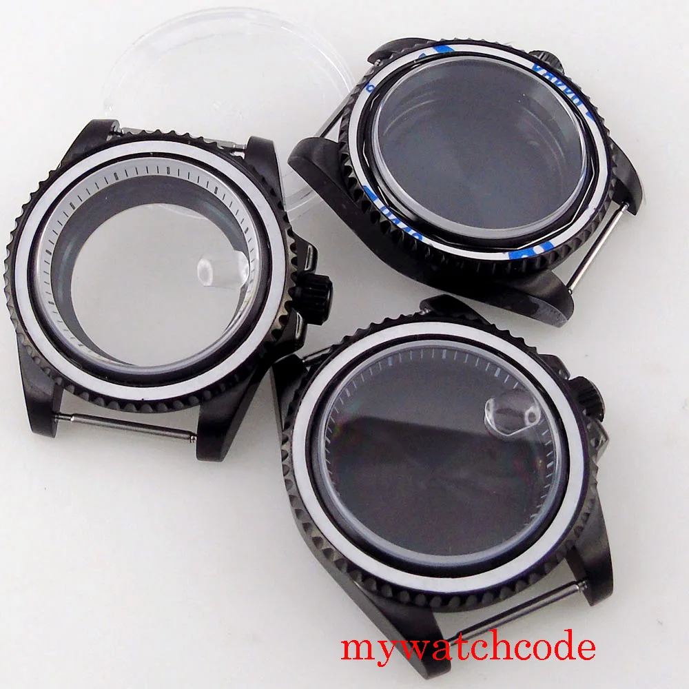 40mm Black PVD Plated Sapphire Glass White Chapter Ring Fit NH35 NH36 ETA 2824 PT5000 ST2130 Movment
40mm Black PVD Plated Sapphire Glass White Chapter Ring Fit NH35 NH36 ETA 2824 PT5000 ST2130 Movment