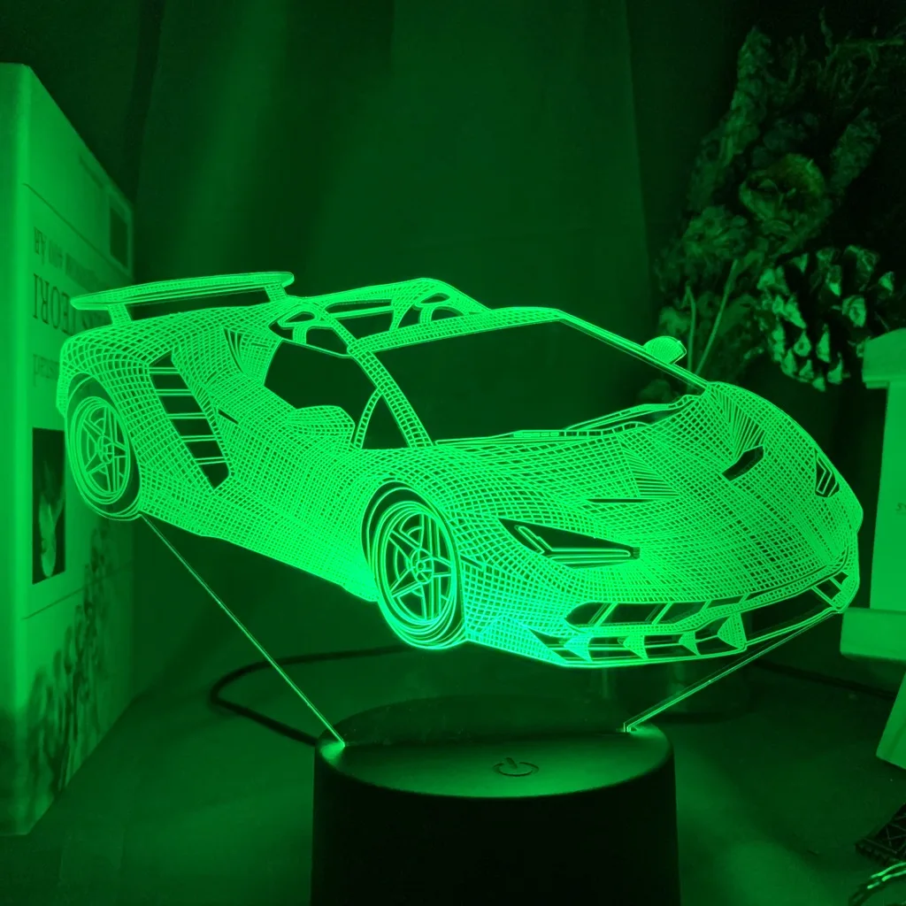 Room Decoration Lights 3d Slide Lights Sports Car Night Light Color Change Atmosphere LED Night Light Super Sports Car 
Room Decoration Lights 3d Slide Lights Sports Car Night Light Color Change Atmosphere LED Night Light Super Sports Car