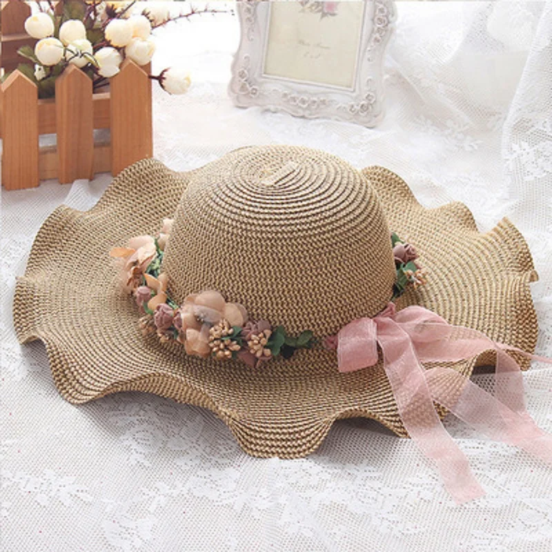 2021 Parent-child Sun Hat Wild Large Wide Brim Beach Hat Handmade Floral Straw Hat Girl Sun Hat Summer Hat Lady
2021 Parent-child Sun Hat Wild Large Wide Brim Beach Hat Handmade Floral Straw Hat Girl Sun Hat Summer Hat Lady