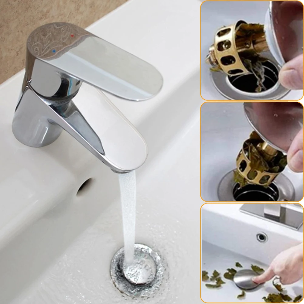 2 in 1 Shower Floor Sink Drain Vanity Stopper Bathtub Bathroom Accessorie 1PC Universal Wash Basin Bounce Drain Filter for House
2 in 1 Shower Floor Sink Drain Vanity Stopper Bathtub Bathroom Accessorie 1PC Universal Wash Basin Bounce Drain Filter for House