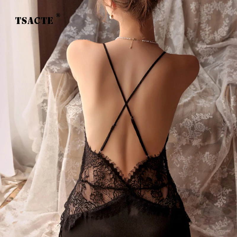 Autumn New Satin Lace Pajamas Dresses Women's Sleepwear Sexy Sling A Line Dress Spring Summer Homewear Nightwear Suspender Skirt
Autumn New Satin Lace Pajamas Dresses Women's Sleepwear Sexy Sling A Line Dress Spring Summer Homewear Nightwear Suspender Skirt