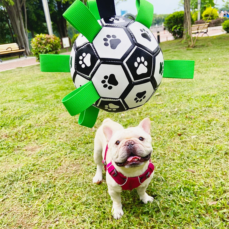Dog Outdoor Training Soccer Pet Bite Chew Balls Dog Rugby Toy Interactive Pet Football Toys with Grab Tabs Toys for Large Dogs
Dog Outdoor Training Soccer Pet Bite Chew Balls Dog Rugby Toy Interactive Pet Football Toys with Grab Tabs Toys for Large Dogs