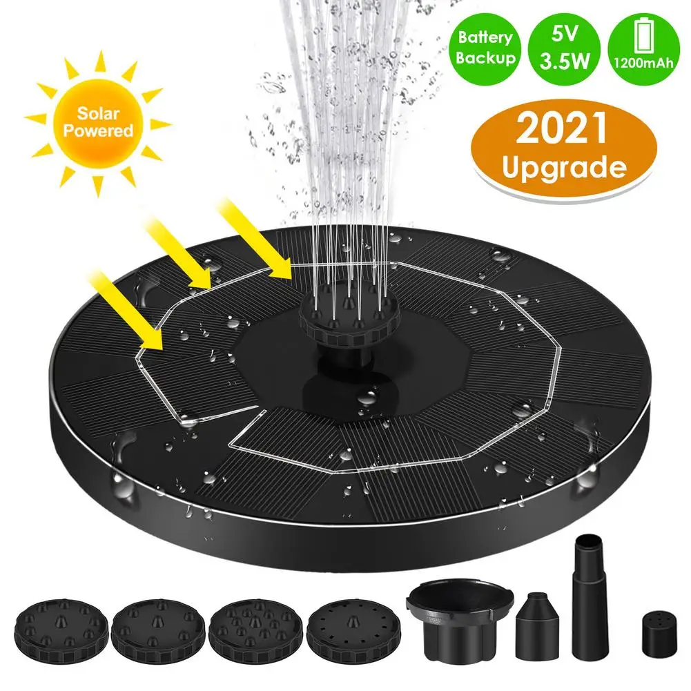 10PC Solar fountain yard garden landscape fountain 5V 3.5W bird bath garden pond outdoor swimming pool floating fountain pump
10PC Solar fountain yard garden landscape fountain 5V 3.5W bird bath garden pond outdoor swimming pool floating fountain pump