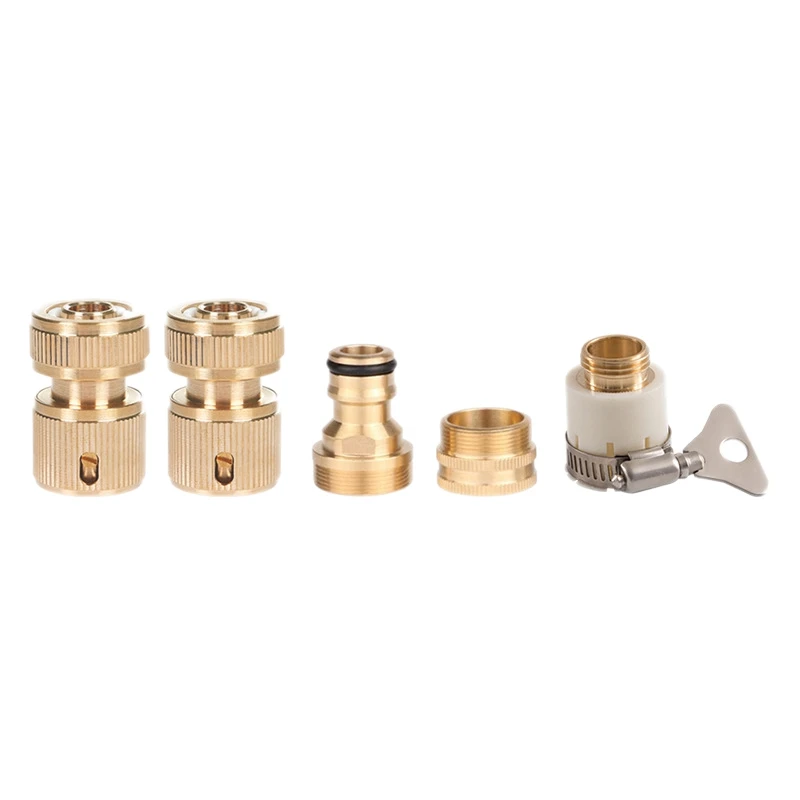 5Pcs of Faucet Nozzle Adapter Garden Plumbingfittings Internal/External Thread Fittings for Garden Kitchen Aquarium 
5Pcs of Faucet Nozzle Adapter Garden Plumbingfittings Internal/External Thread Fittings for Garden Kitchen Aquarium