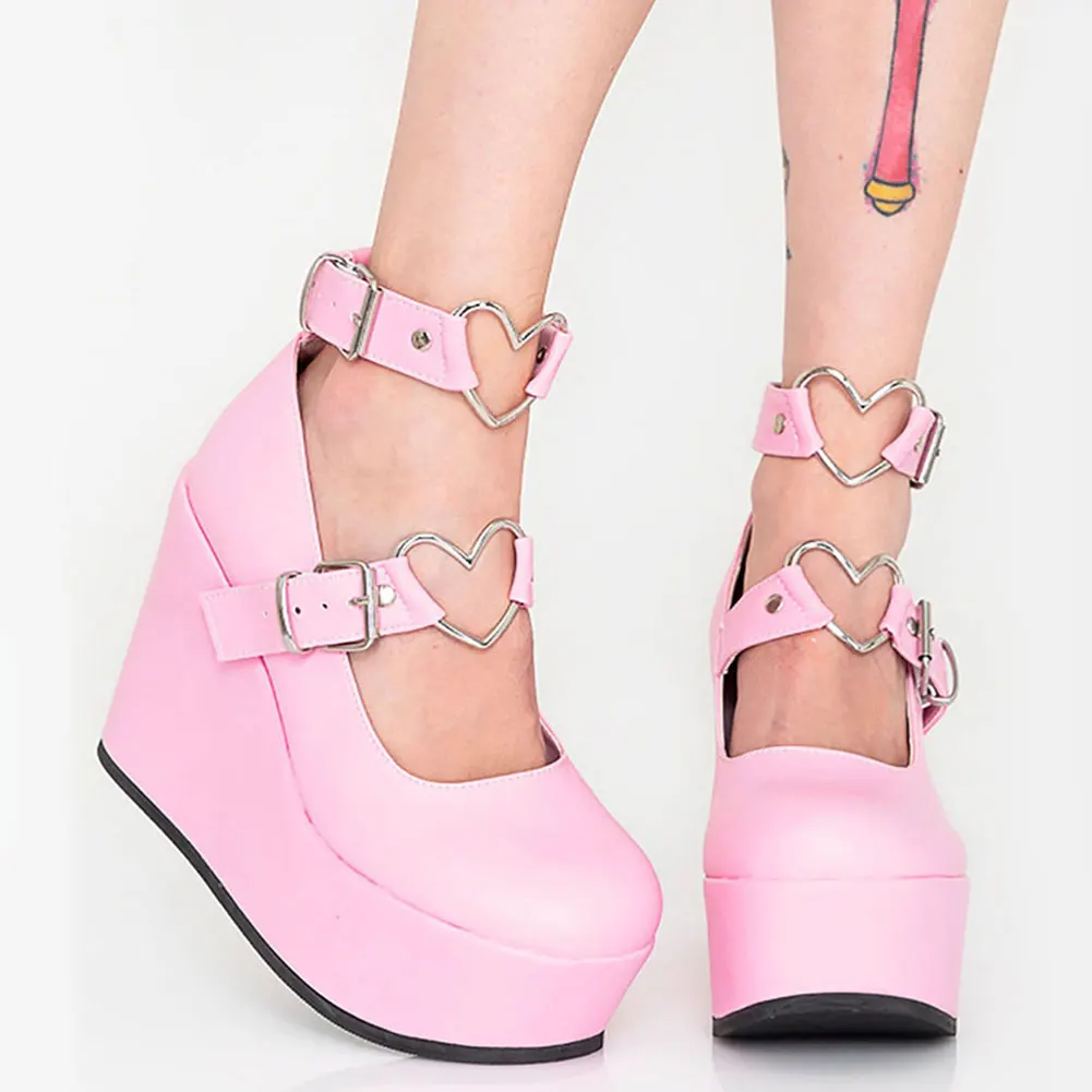 Brand New Sale Sweet Lolita Style Gothic Cosplay Black Pink Cozy Wedges Mary Janes High Heels Pumps Platform Shoes Woman Size 43
Brand New Sale Sweet Lolita Style Gothic Cosplay Black Pink Cozy Wedges Mary Janes High Heels Pumps Platform Shoes Woman Size 43