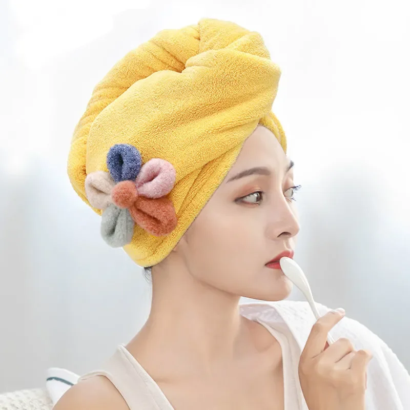 Dry Hair Towel with 5 Color Flower Shower Cap Super Absorbent Quick-drying Hair Cap Bath Accessories for Women Lady Coral Velvet
Dry Hair Towel with 5 Color Flower Shower Cap Super Absorbent Quick-drying Hair Cap Bath Accessories for Women Lady Coral Velvet