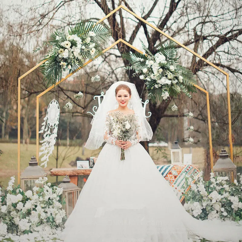 Metal Wedding arch floral arch party stage backdrop iron Pentagon flowers arch stand marriage arch door ceremony decoration
Metal Wedding arch floral arch party stage backdrop iron Pentagon flowers arch stand marriage arch door ceremony decoration