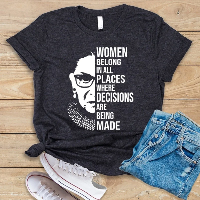 Plus Size Women Shirt Ruth Bader Ginsburg | Feminist Gifts | Girl Power | Female Harajuku T Shirt 
Plus Size Women Shirt Ruth Bader Ginsburg | Feminist Gifts | Girl Power | Female Harajuku T Shirt