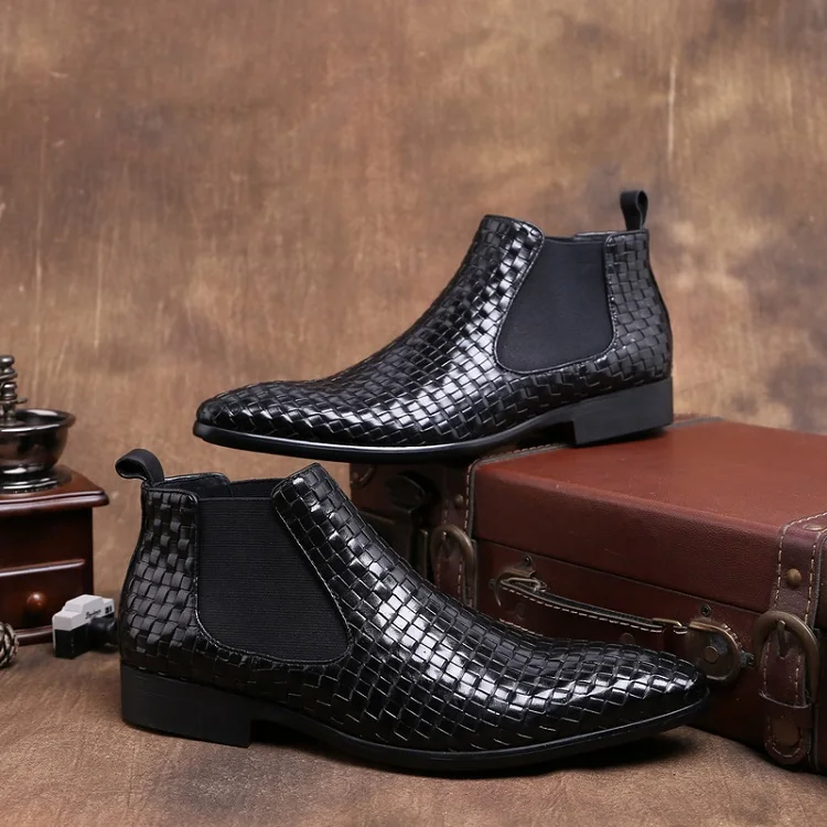 QYFCIOUFU 2019 Fashion Genuine Leather Man Platform Chelsea Riding Ankle Boots Men's Cowboy Martin Shoes Weaving Men Dress Boots
QYFCIOUFU 2019 Fashion Genuine Leather Man Platform Chelsea Riding Ankle Boots Men's Cowboy Martin Shoes Weaving Men Dress Boots