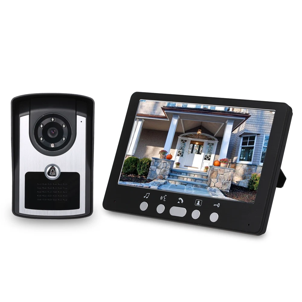 7 inch Monitor HD Camera Video Door Phone Doorbell Intercom System IR Night Vision Wired Doorbell Camera
7 inch Monitor HD Camera Video Door Phone Doorbell Intercom System IR Night Vision Wired Doorbell Camera