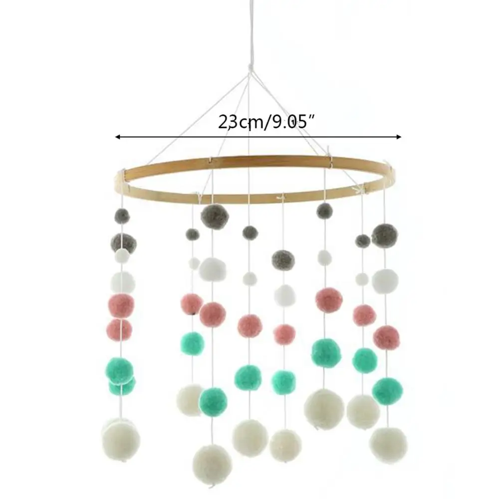 Baby Crib Wool Ball Mobile Rattle Wind Chime Bed Bell Toys Kids Room Hanging Decoration
Baby Crib Wool Ball Mobile Rattle Wind Chime Bed Bell Toys Kids Room Hanging Decoration