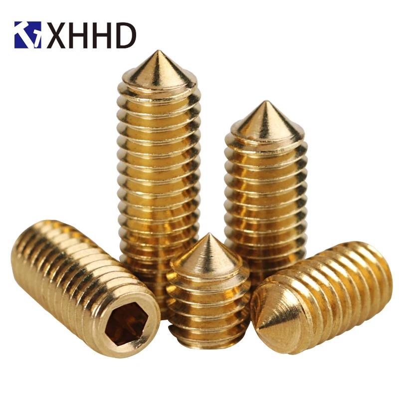 10pcs Hex hexagon socket set screw cone point grub screw M2 M2.5 M3 M4 M5 M6 M8 M10 Brass set screw
10pcs Hex hexagon socket set screw cone point grub screw M2 M2.5 M3 M4 M5 M6 M8 M10 Brass set screw
