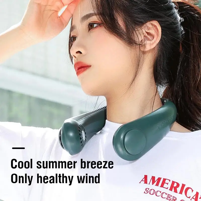 Mini Bladeless Fan Neck Fan Portable Hanging Neck Fan USB Rechargeable 3 Speed Adjustable Air Cooler Mute Sports Fans
Mini Bladeless Fan Neck Fan Portable Hanging Neck Fan USB Rechargeable 3 Speed Adjustable Air Cooler Mute Sports Fans