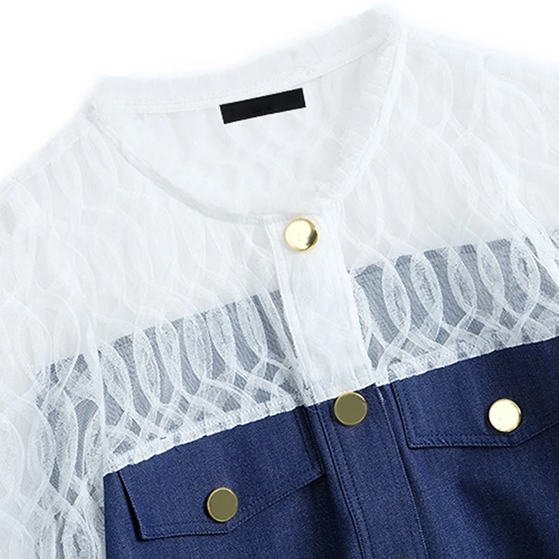 GALCAUR Blue Sweet Two Piece Set For Women Stand Collar Puff Short Sleeve Shirts High Waist Shorts Casual Sets Female Summer New
GALCAUR Blue Sweet Two Piece Set For Women Stand Collar Puff Short Sleeve Shirts High Waist Shorts Casual Sets Female Summer New
