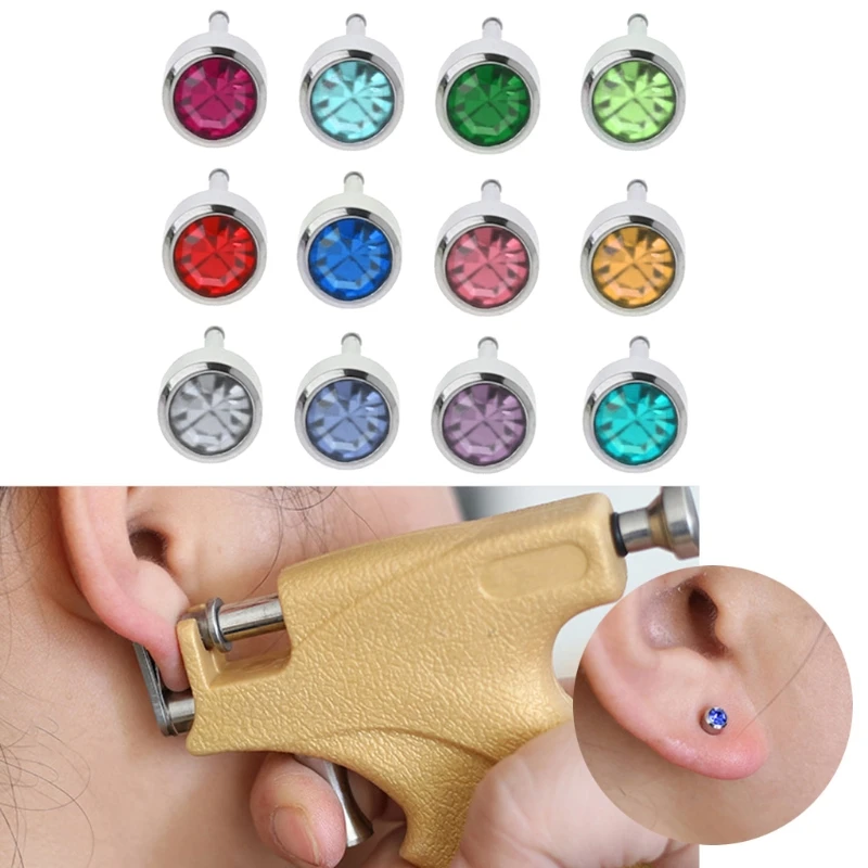 12 Pairs Ear Piercing Earrings Stainless Steel 3mm Clear CZ Studs Hypoallergenic
12 Pairs Ear Piercing Earrings Stainless Steel 3mm Clear CZ Studs Hypoallergenic