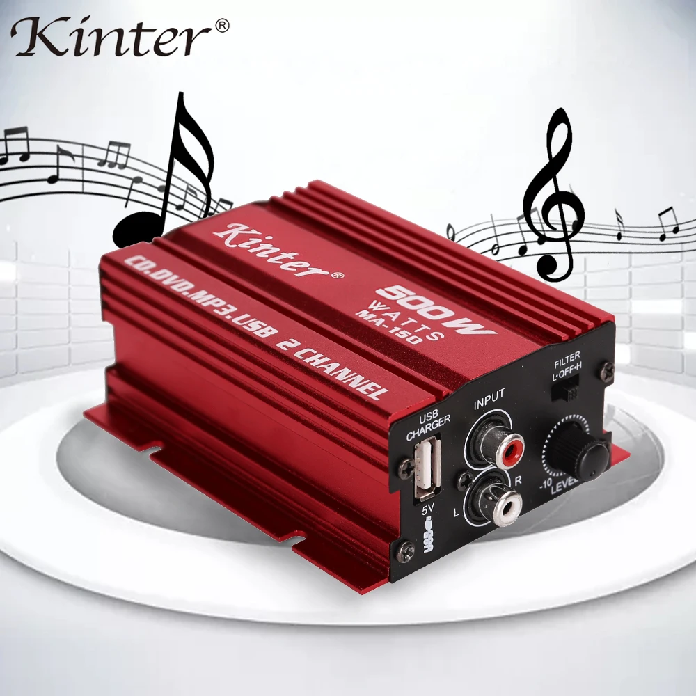 Kinter Mini Amplifier Professional Audio HiFi Stereo Subwoofer Music Player Car Sound Amplifiers Home Theater High Quality Amp
Kinter Mini Amplifier Professional Audio HiFi Stereo Subwoofer Music Player Car Sound Amplifiers Home Theater High Quality Amp