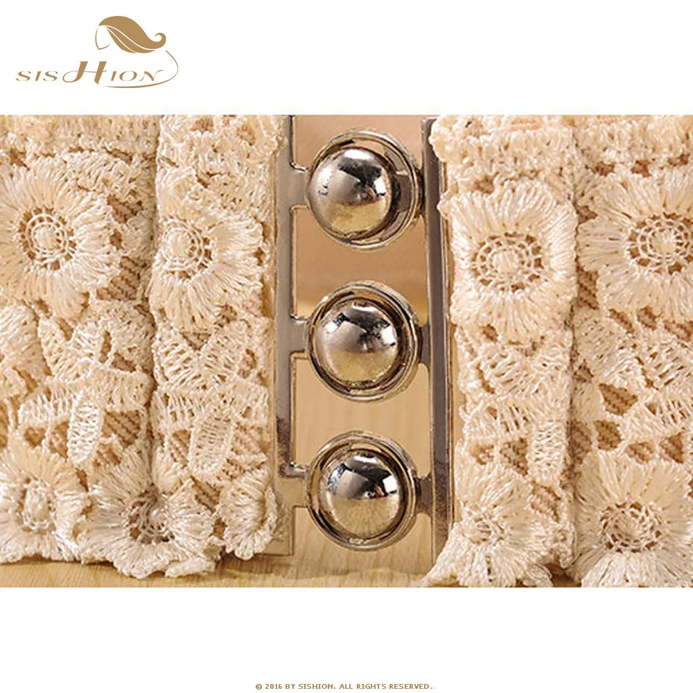 SISHION Women Ladies Vintage Lace Belt VD1219 Black White Apricot accesorios mujer Elastic Waist Belt for Women
SISHION Women Ladies Vintage Lace Belt VD1219 Black White Apricot accesorios mujer Elastic Waist Belt for Women