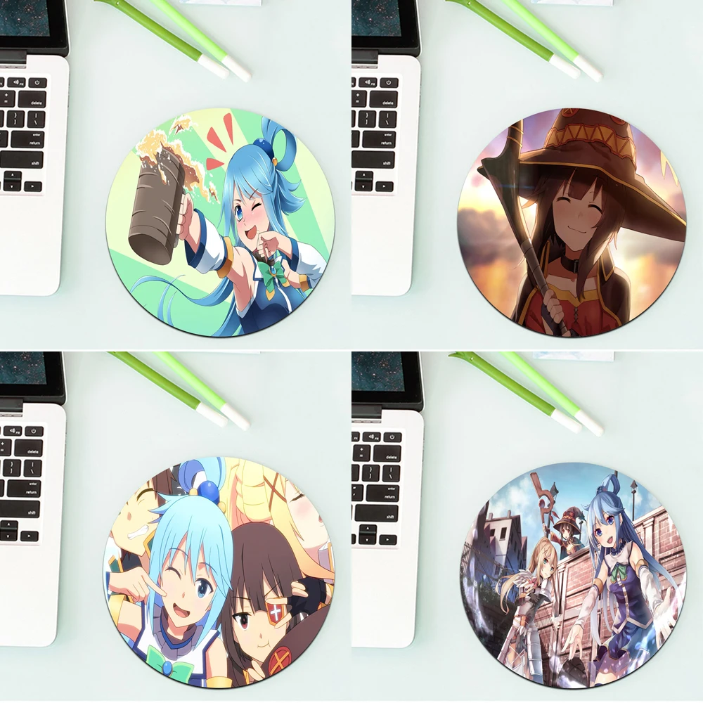 Round Silicone Mouse Pad God’s Blessing on This Wonderful World Konosuba Mousepad Office Desktop Gaming Mouse Pad Computer Mat
Round Silicone Mouse Pad God’s Blessing on This Wonderful World Konosuba Mousepad Office Desktop Gaming Mouse Pad Computer Mat