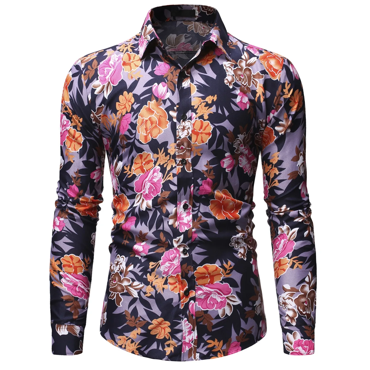 Fashion Autumn and Winter New Products Men's Casual Long-sleeved Floral Shirt Pocket Decoration Slim Design Global Hot Sale
Fashion Autumn and Winter New Products Men's Casual Long-sleeved Floral Shirt Pocket Decoration Slim Design Global Hot Sale