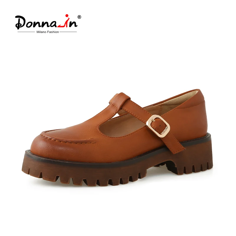 Donna-in/Новинка 2021 года; Сезон осень; Женская обувь из натуральной карамельной кожи; Обувь Mary Jane на платформе и среднем квадратном каблуке в вин... 
Donna-in/Новинка 2021 года; Сезон осень; Женская обувь из натуральной карамельной кожи; Обувь Mary Jane на платформе и среднем квадратном каблуке в вин...