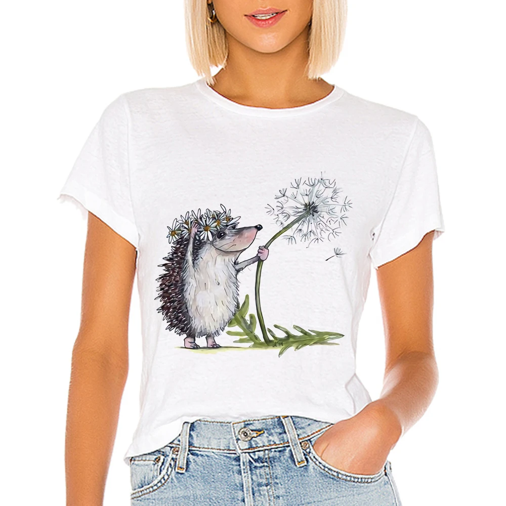 Hedgehog Kawaii Gym Women's shirt Streetwear Vintage T-shirts ropa mujer Spring Summer Tshirt Casual Harajuku T shirt Women
Hedgehog Kawaii Gym Women's shirt Streetwear Vintage T-shirts ropa mujer Spring Summer Tshirt Casual Harajuku T shirt Women