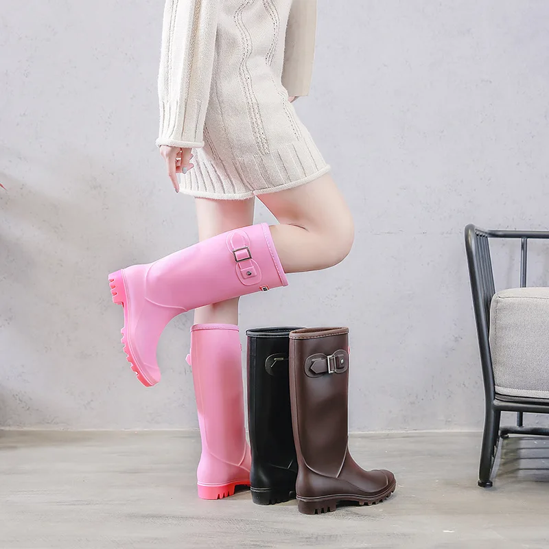 2021 New Rainboots Waterproof Flat Shoes Women Black Water Fashion Zip Rain Boots High Zip Non-slip Female PVC Comfortable
2021 New Rainboots Waterproof Flat Shoes Women Black Water Fashion Zip Rain Boots High Zip Non-slip Female PVC Comfortable