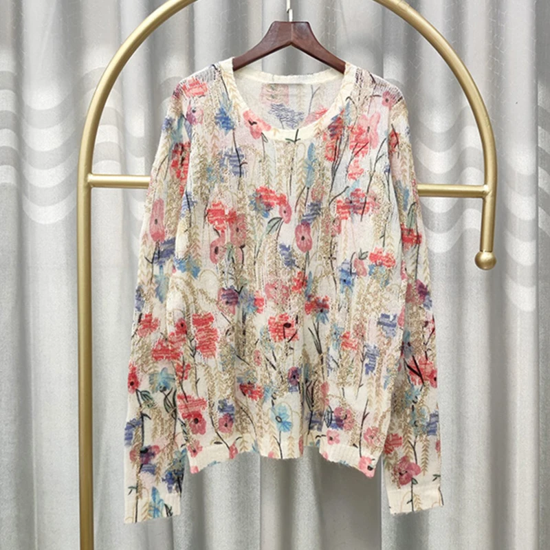 2021 Autumn Vintage Knitting Sweaters Women Designer Fashion Long Sleeve Printed Ladies Elegant Sweater Pullovers
2021 Autumn Vintage Knitting Sweaters Women Designer Fashion Long Sleeve Printed Ladies Elegant Sweater Pullovers